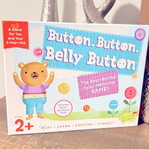 Peaceable Kingdom Button Belly Button Game kids game toy coloring for 2yr - Picture 10 of 10